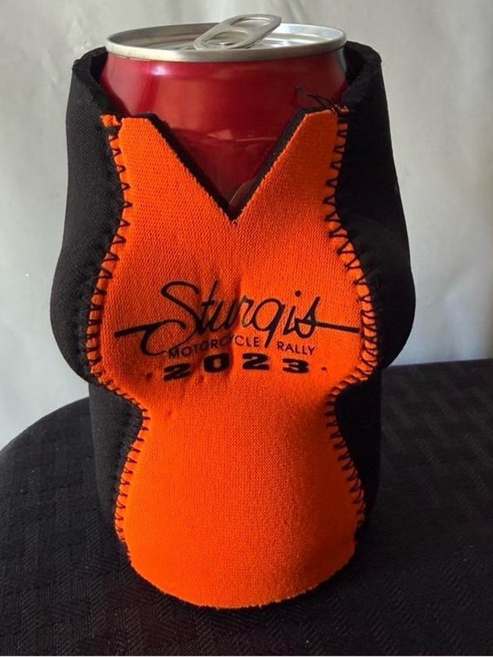 STURGIS 2023 Orange and Black Can Cooler